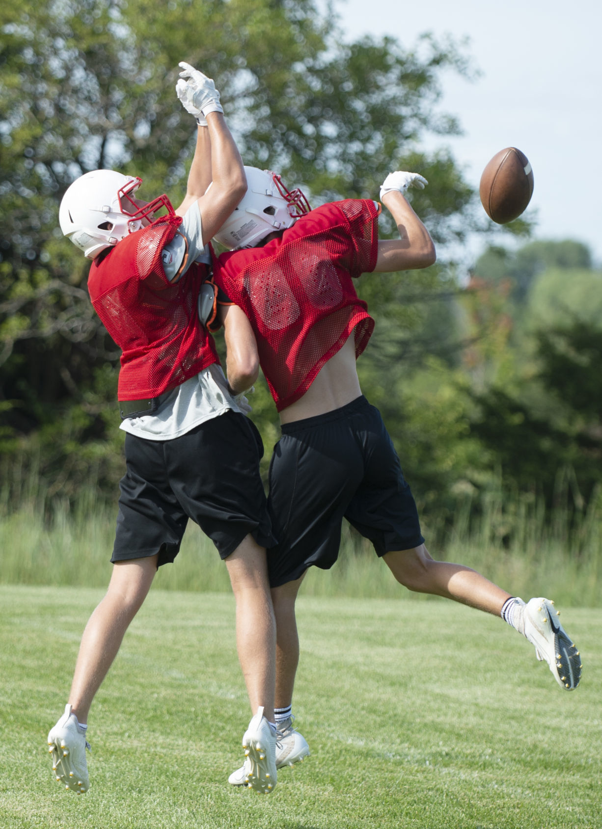 Crete football practice, 8.14